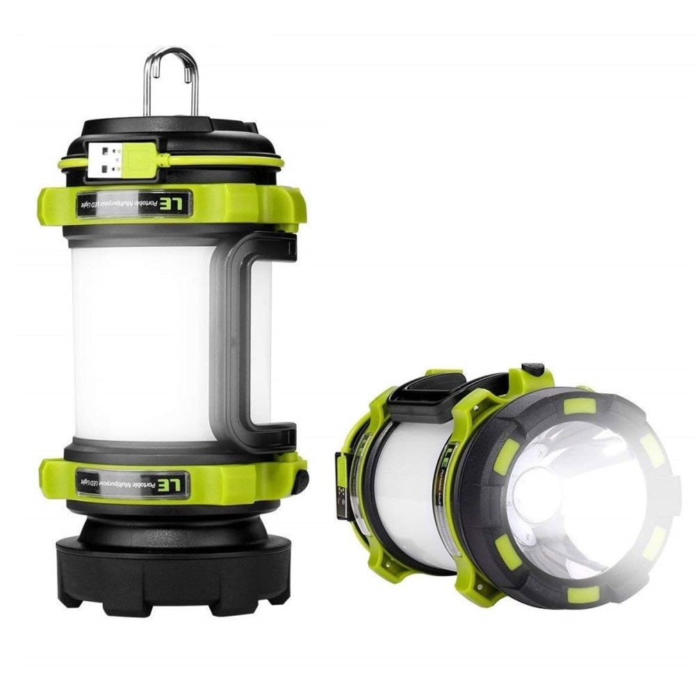 zantec Tragbarer Akku Camping Wasserdicht Energiespar USB wiederaufladbar Magnet Lampe Laterne für Wandern Angeln Notfall 