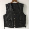 Leder Gilet "Biker"