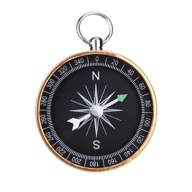 30X Mini Kompass Outdoor Survival Schlüsselanhänger Kompass Werkze  UE 
