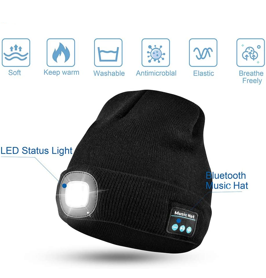 Bluetooth Winterkappe LED