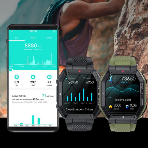 Wasserdichte Outdoor-Survival Smartwatch IP68 kaufen