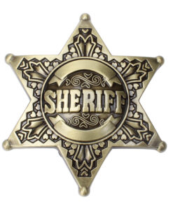 Western Gürtelschnalle Sheriff-Stern kaufen